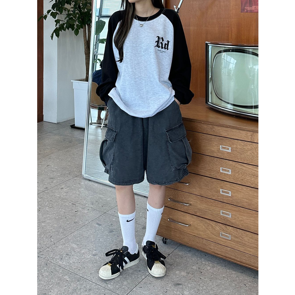 unisex] カーゴデニムショートパンツ | ファッション通販サイト NUGU