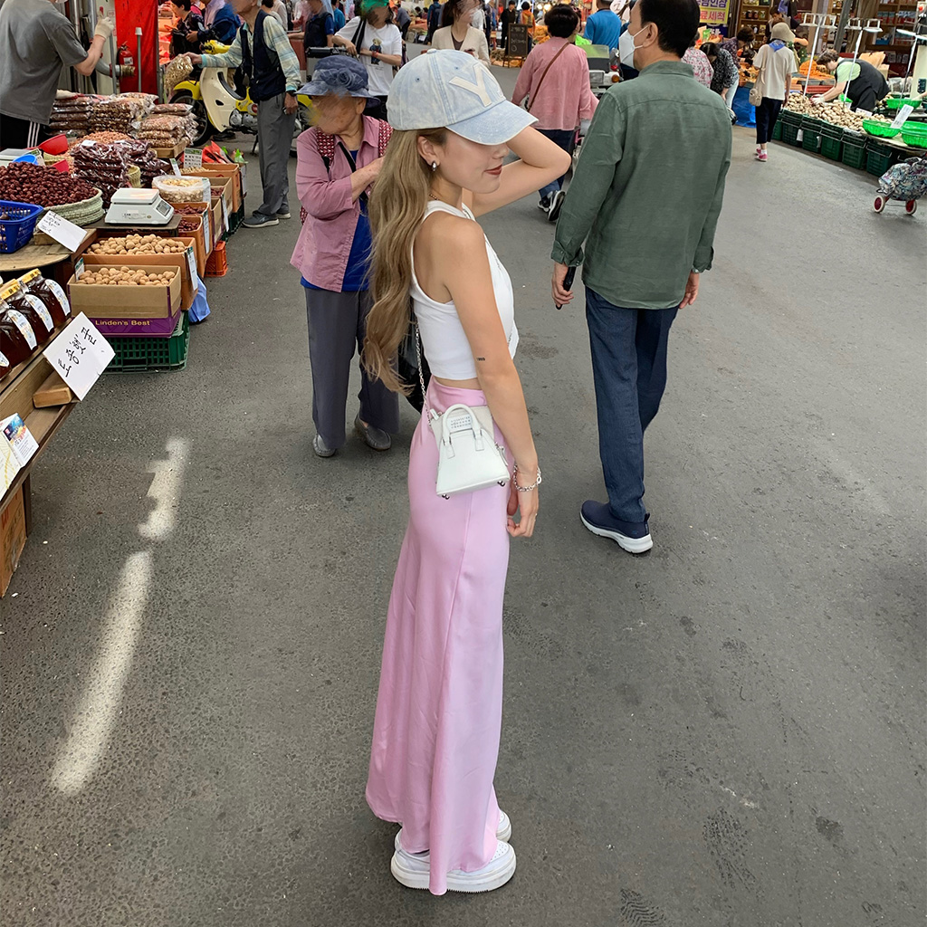 ロングサテンスカート | ファッション通販サイト NUGU