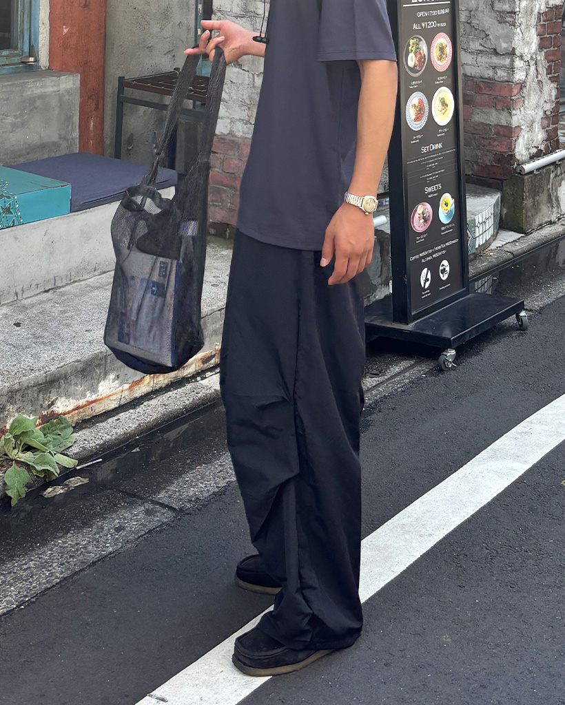 サイドタック スナップボタンパンツ | ファッション通販サイト NUGU