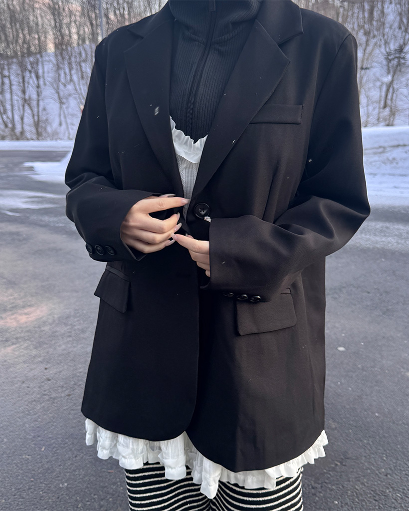 ルーズフィットベーシックジャケット