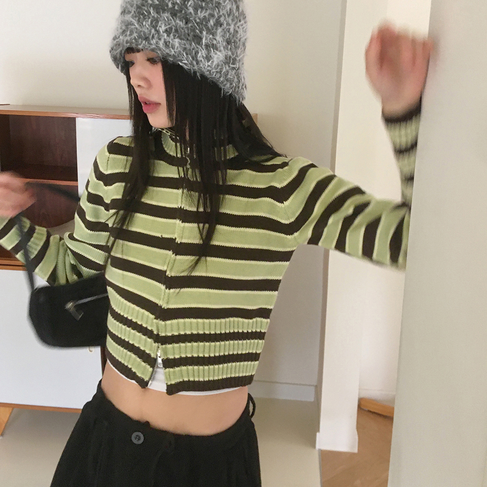 y2k 変形ドレープニットカーディガン ロック セール】【新色追加