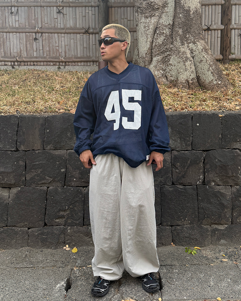 ナンバリングメッシュフットボールシャツ | ファッション通販サイト NUGU