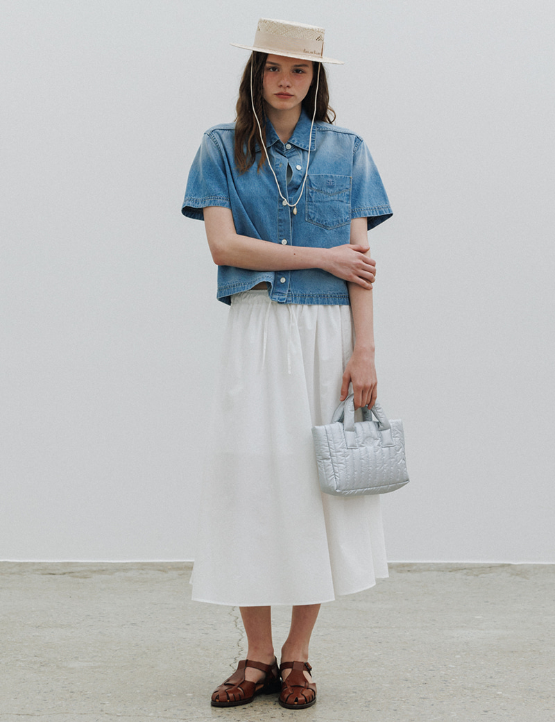 【SIENNE】Mini Padding Bag (Silver) ☆韓国の大人気☆ Mini Padding Bag (Silver) - sienne