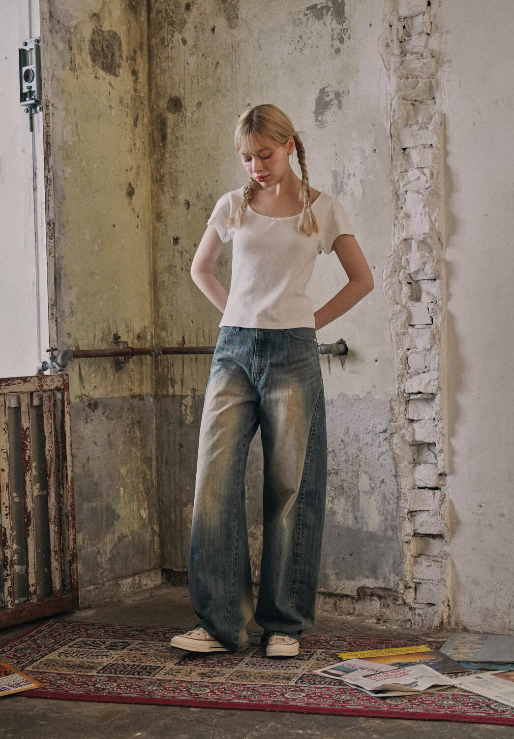 専用です WASHED SIDE LINE DENIM PANTS | ファッション通販サイト NUGU