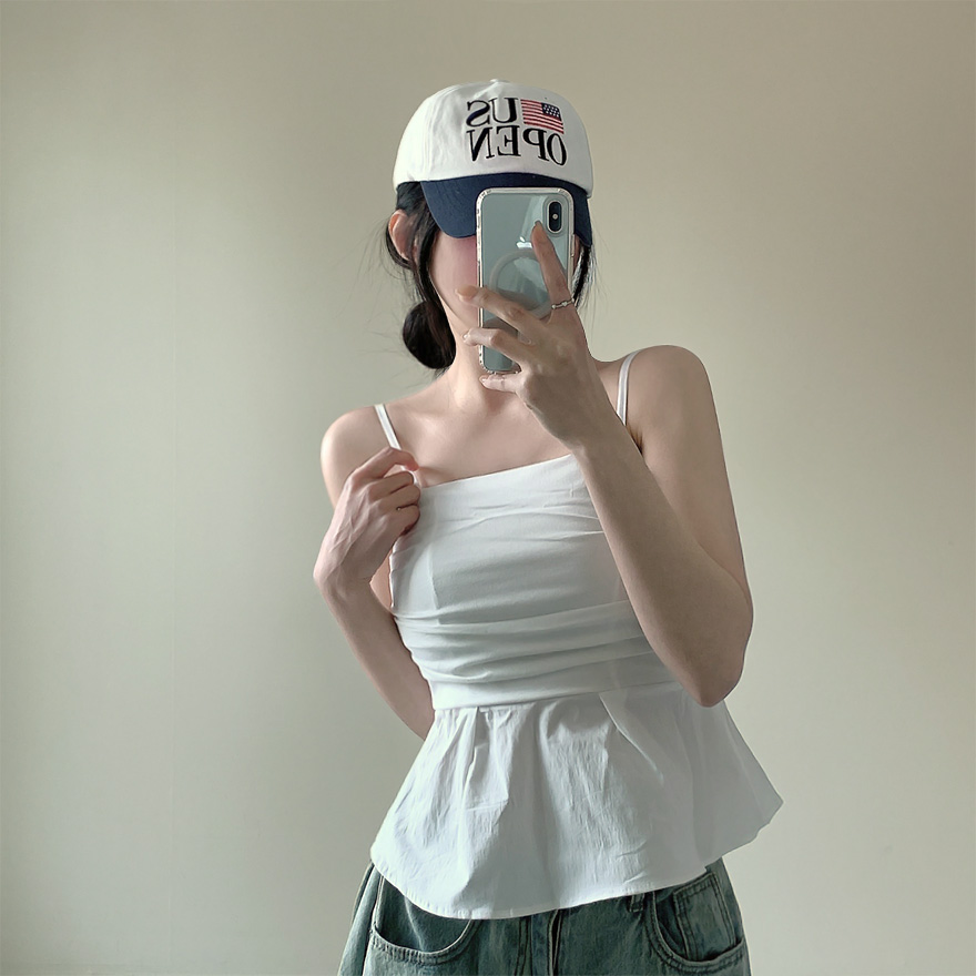 シャーリングスクエアキャミソールブラウス | ファッション通販