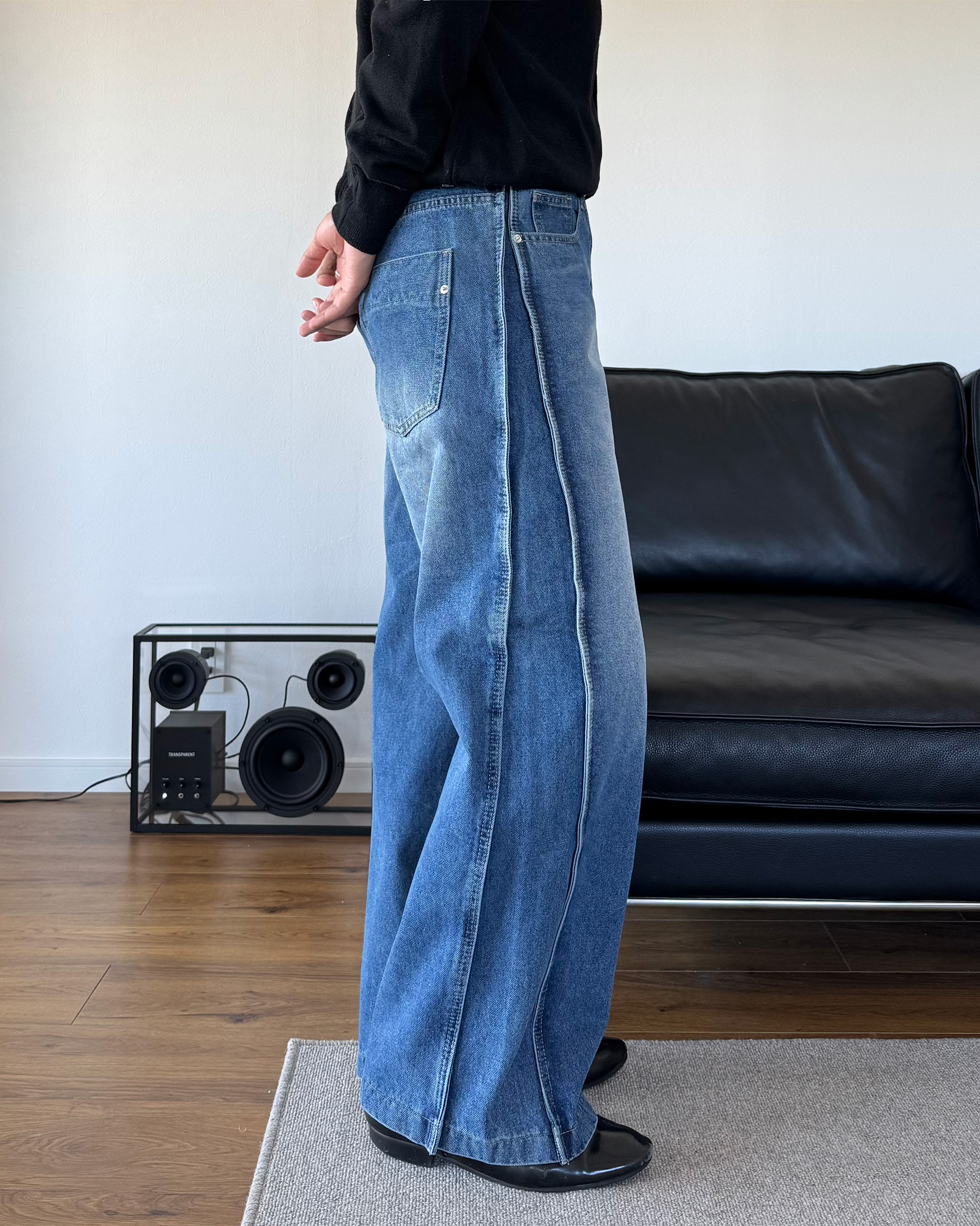 【お買い得】MISTERCHILD デニムパンツ サイドライン　Sサイズ サイドラインデニムパンツ | ファッション通販サイト NUGU