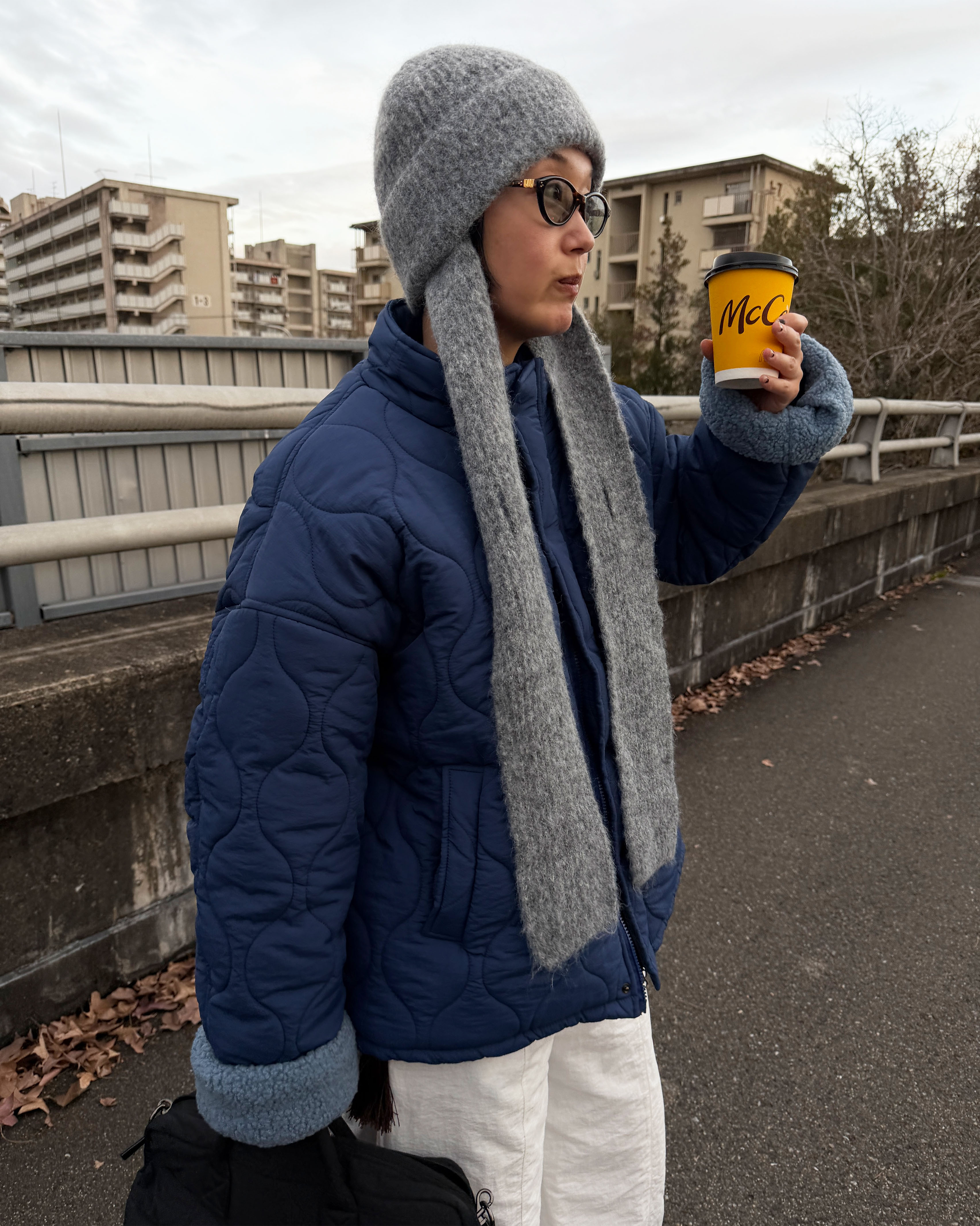 ウェーブキルティングジャケット