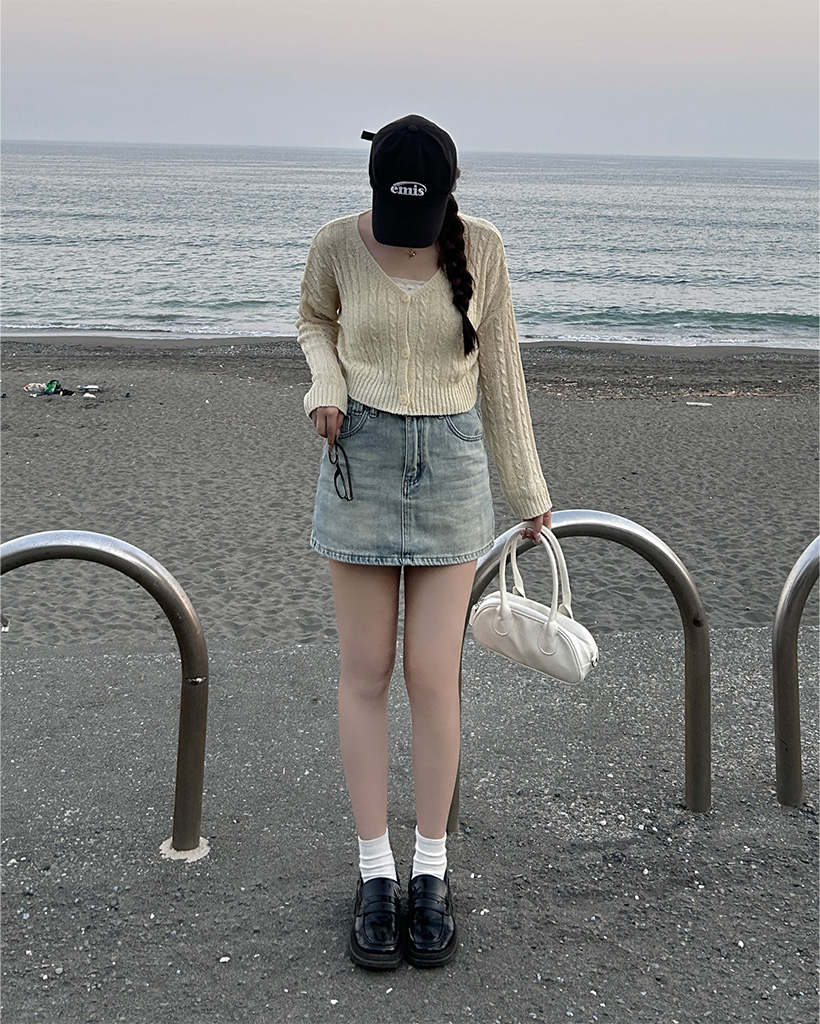 OS6893■courreges/クレージュ■デニムミニスカート ベーシックデニムミニスカート | ファッション通販サイト NUGU