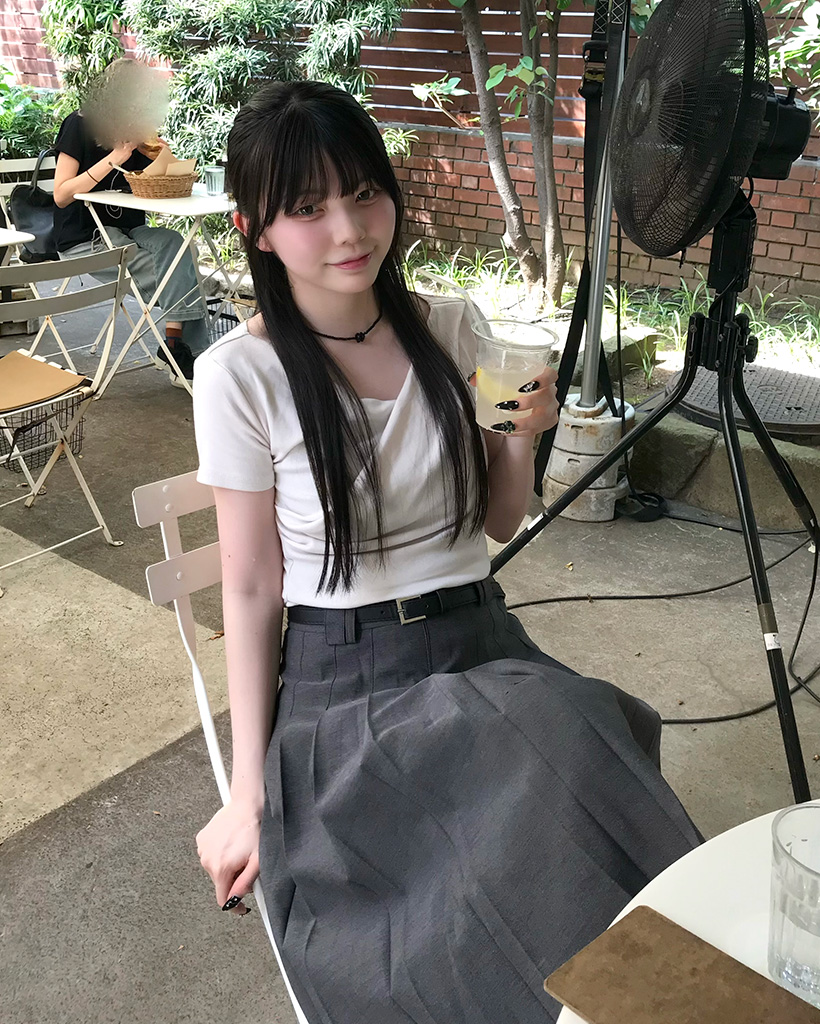 一番人気物 ベルトセットプリーツミディスカート | NUGU ファッション通販サイト アイドル