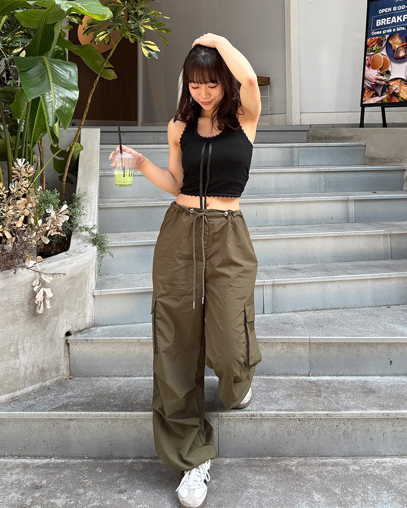 kaoyorinakami ナイロンジャケット＆カーゴパンツセット DECO NYLON CARGO PANTS | kaoyorinakami
