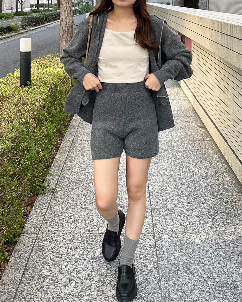 PUTUMAYO 半袖 ダブルジップパーカー ダブルジップパーカー＆ショートパンツセット | ファッション