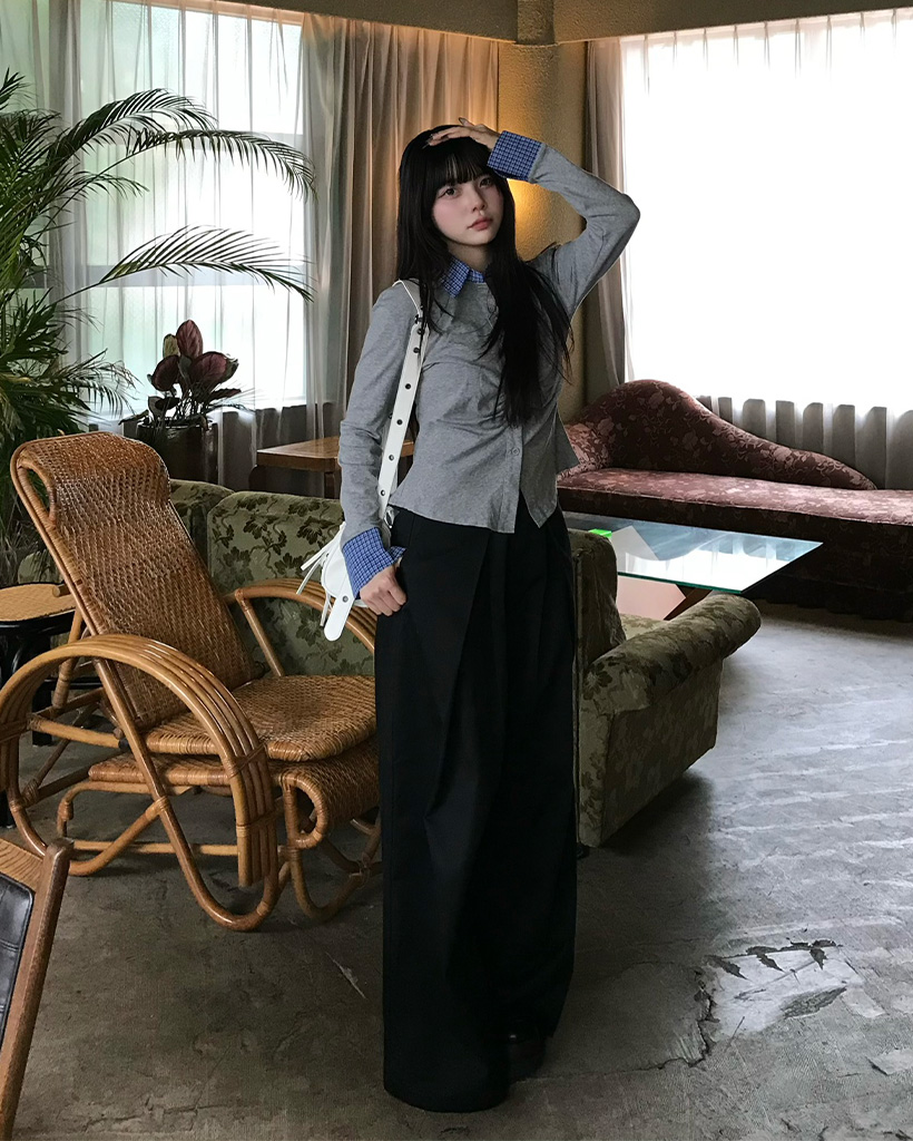 かぐれ　チェックシャツカーディガン かぐれ（カグレ）の「チェックシャツカーディガン（シャツ