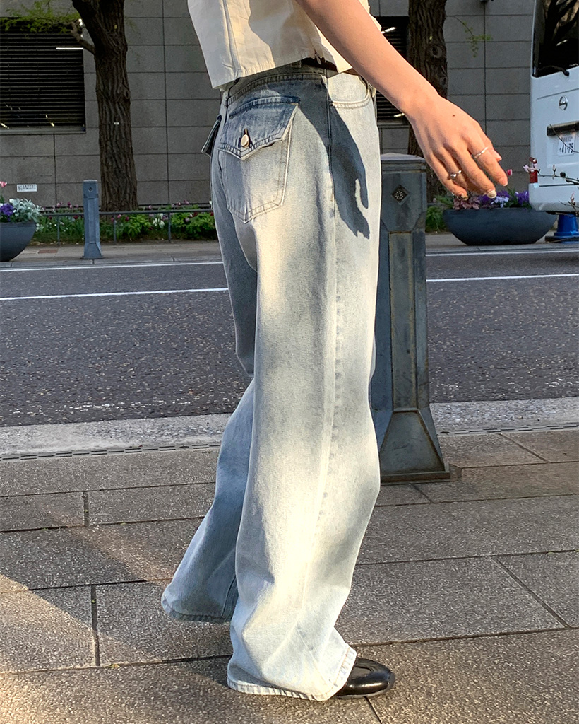 リアム　ワイドデニム R'IAM ルーズワイドデニム（デニムパンツ・ジーンズ）｜Plage
