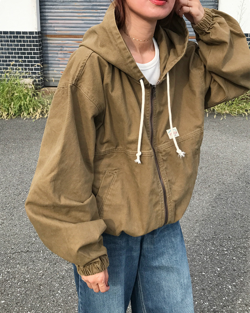 5DSL パディングジャケット フード付き フード脱着) クロップド