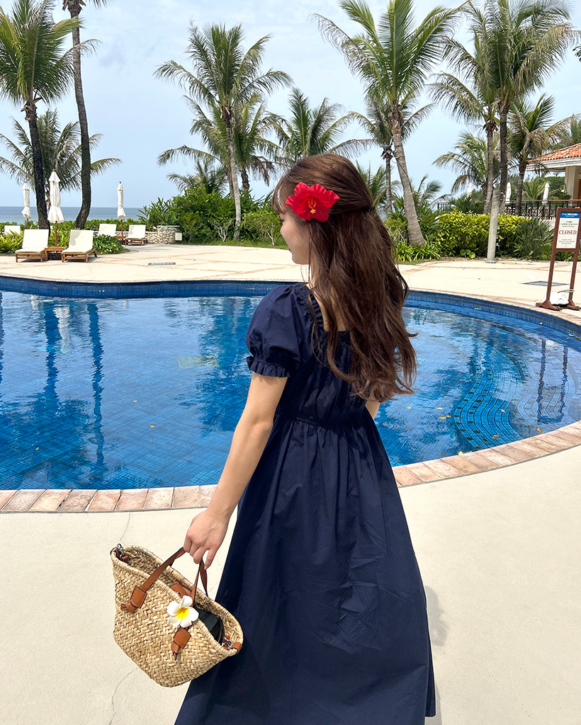 シャーリングパフロングワンピース | ファッション通販サイト NUGU