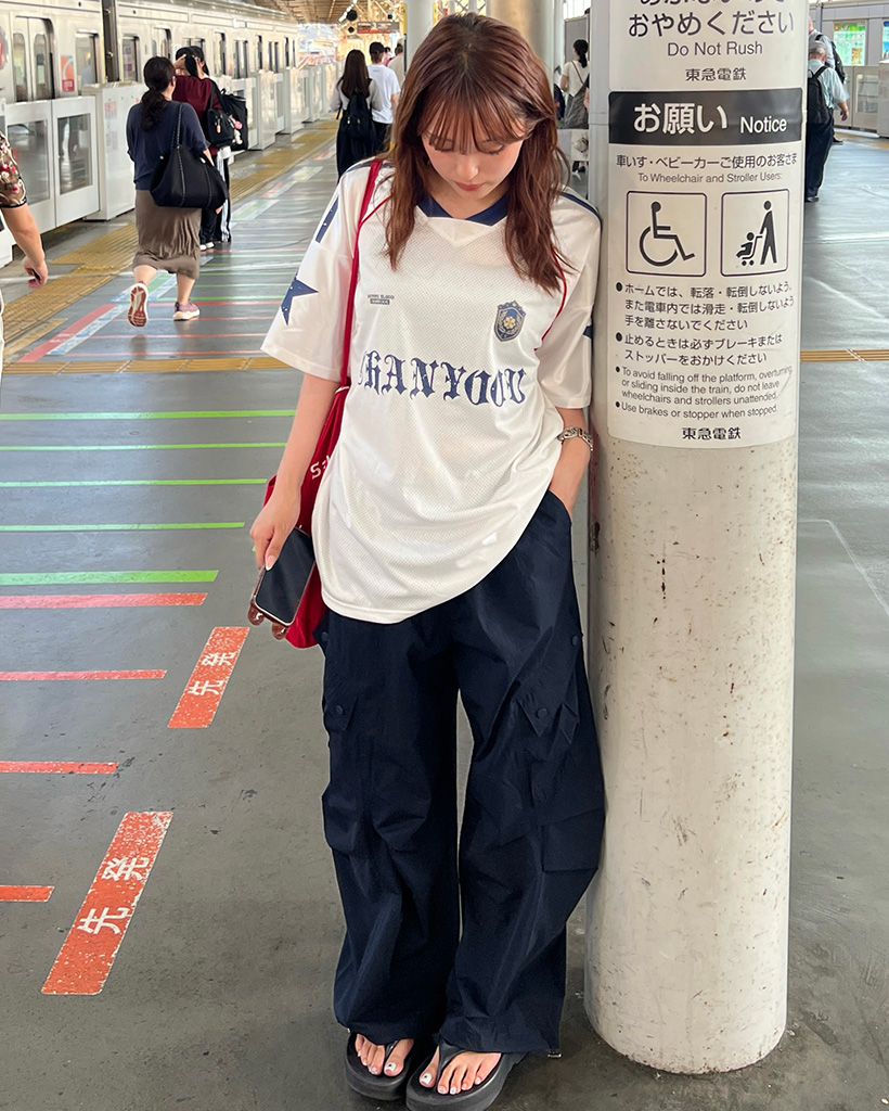 アクセントカラーコットンパンツ | ファッション通販サイト NUGU