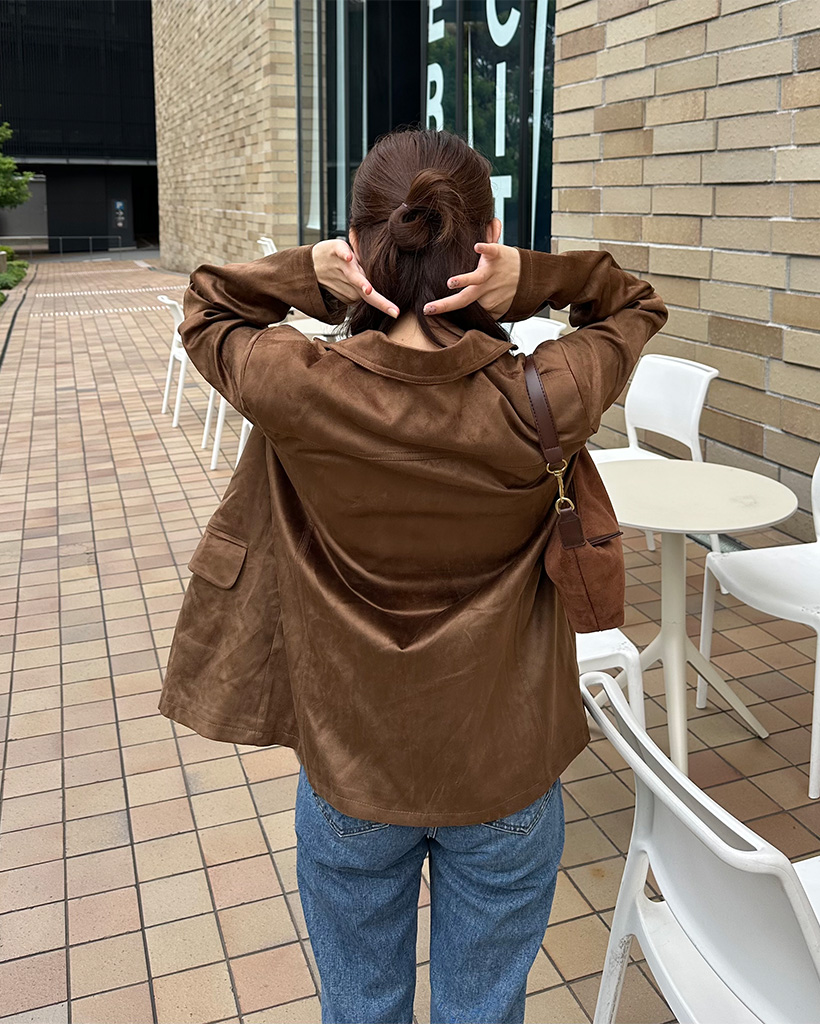 バストヨークスエードジャケット | ファッション通販サイト NUGU