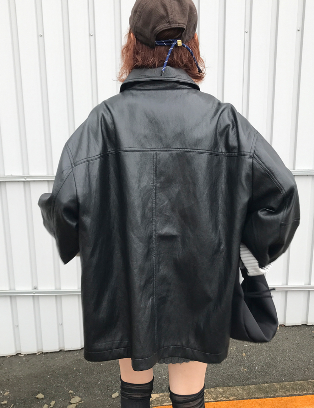 オーバーサイズレザージャケット | ファッション通販サイト NUGU