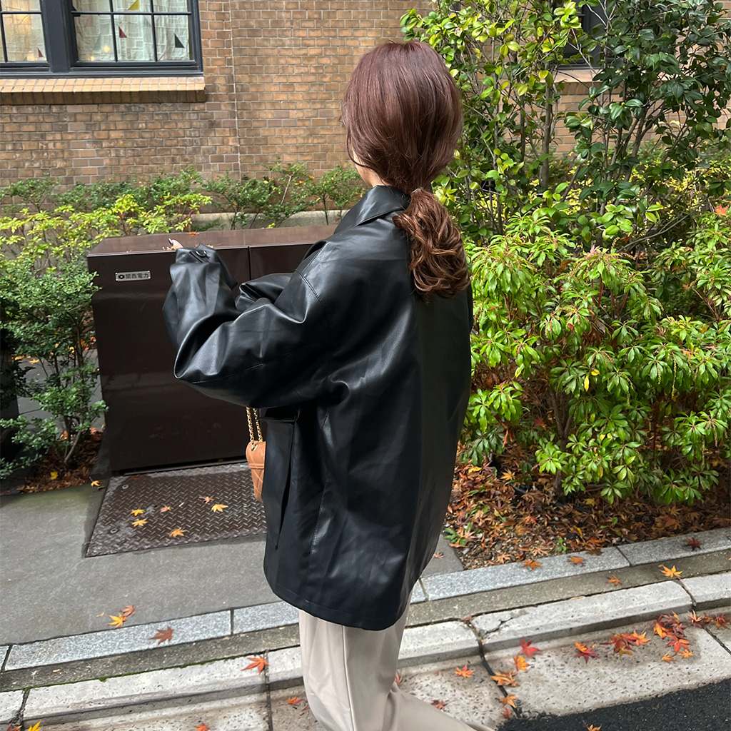 NUGU カラー レザージャケット カラーレザージャケット | ファッション通販サイト NUGU