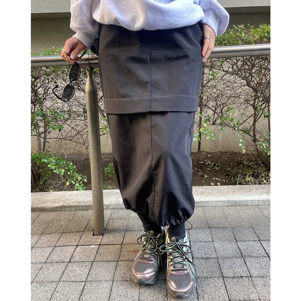 裏起毛ナイロンカーゴスカート | ファッション通販サイト NUGU