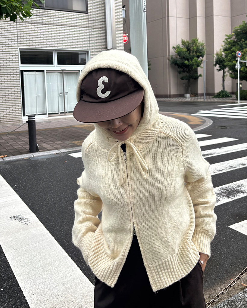 フードニットジップアップ | ファッション通販サイト NUGU