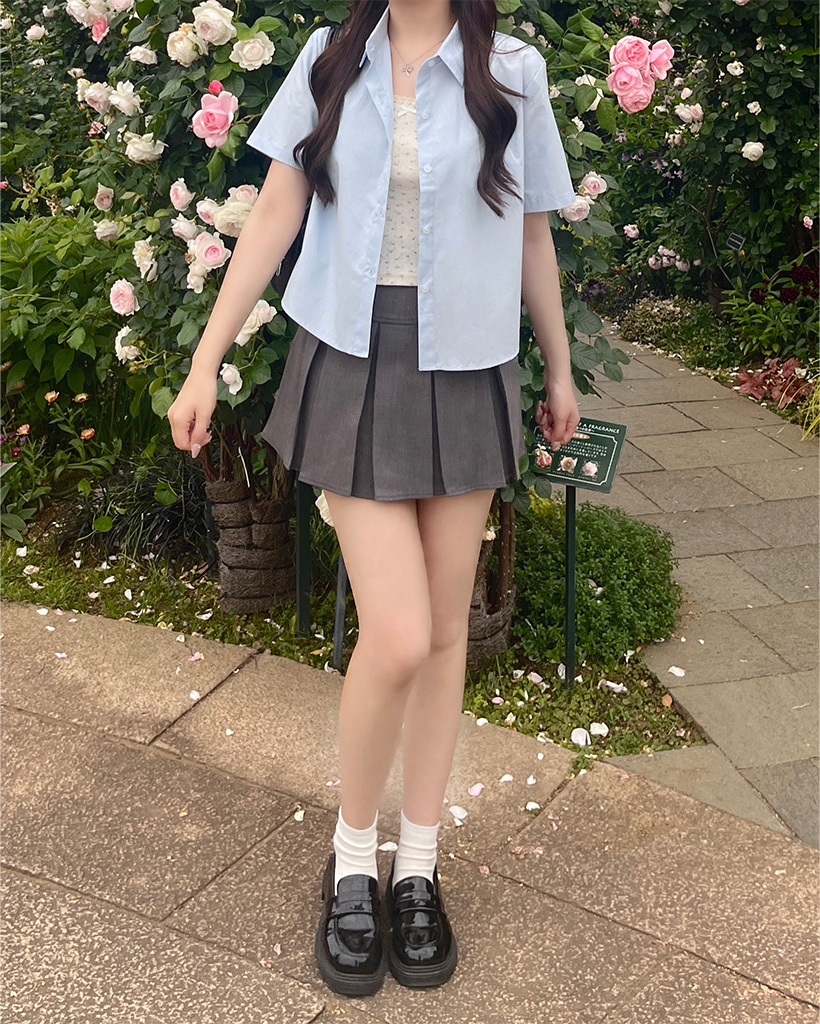 ビッグプリーツミニスカート | ファッション通販サイト NUGU