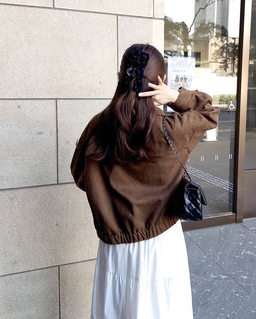 カラーネックスエードジャケット | ファッション通販サイト NUGU