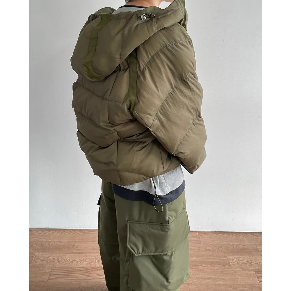 スクエアフード付きダウン | ファッション通販サイト NUGU