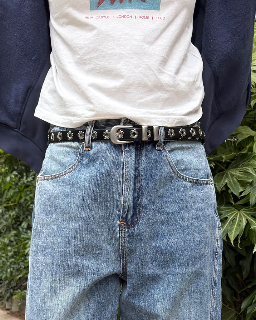 フラワースタッズベルト