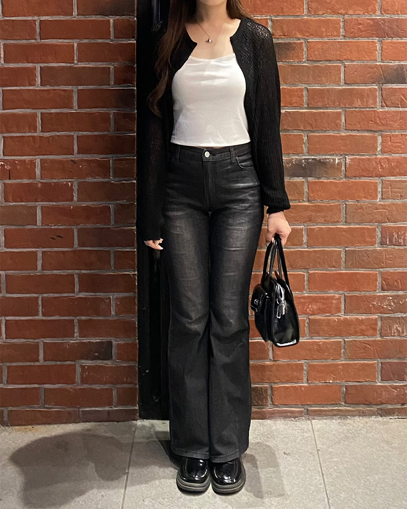 ブラック クロップドカーディガン Kotoe カーディガン シアーカラークロップドカーディガン