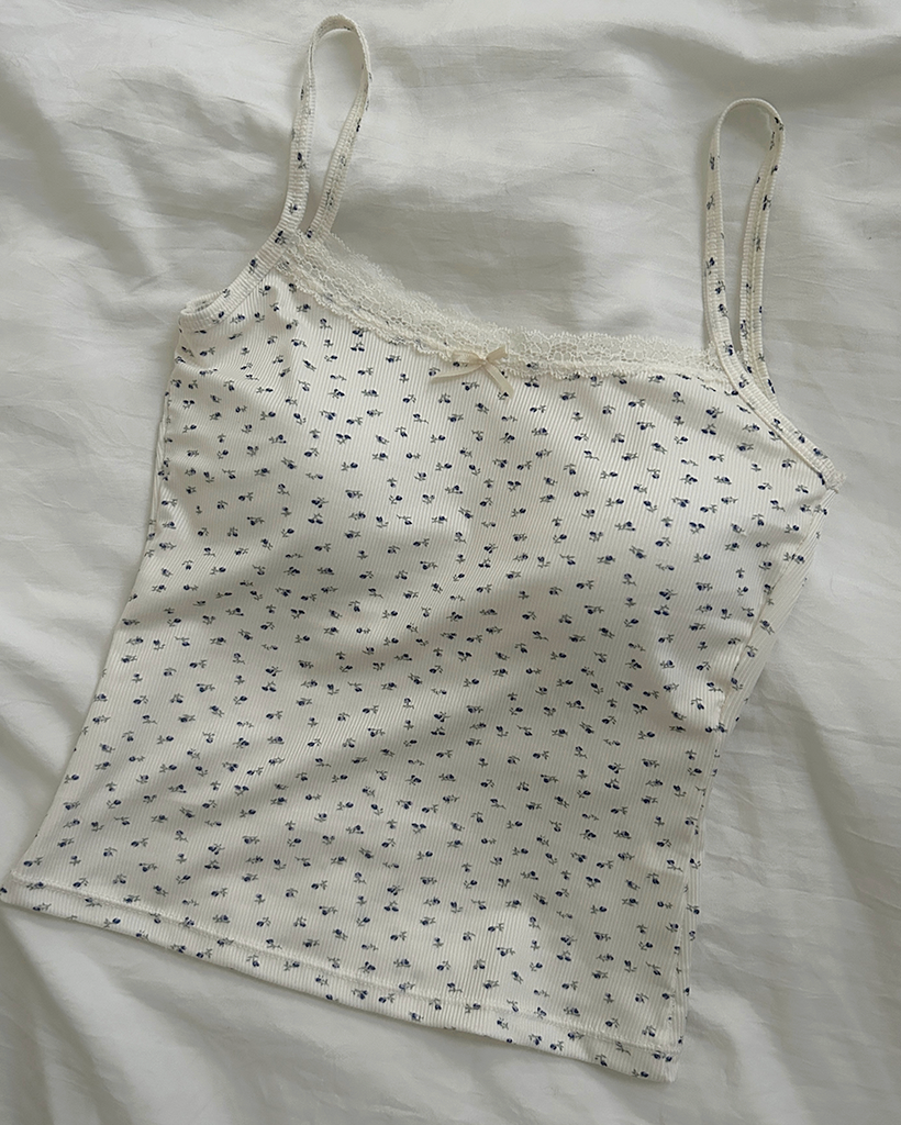 フラワーレーススリーブレス