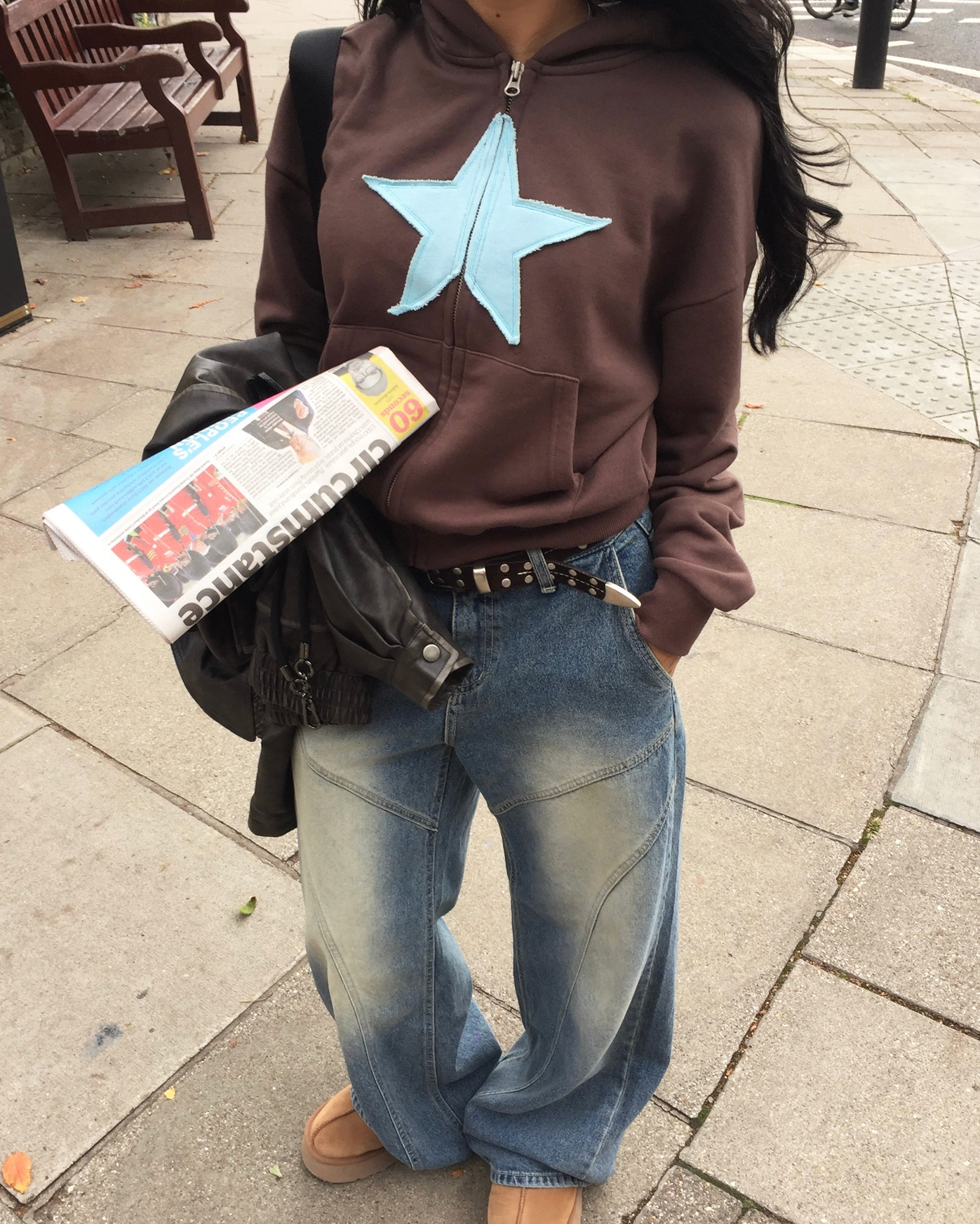 Laposta パーカー　美品 2回再販](ORIGINAL) スターパッチナンバーパーカー