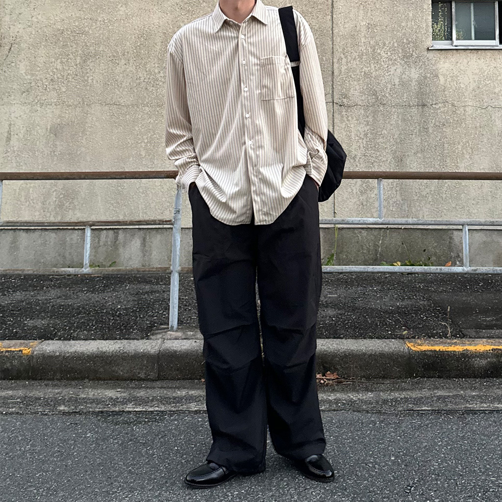 【boohoo】BOXY ストライプ デザイン シャツ 2色 ストライプルーズシャツ（シャツ/ブラウス）｜JUNRED（ジュン