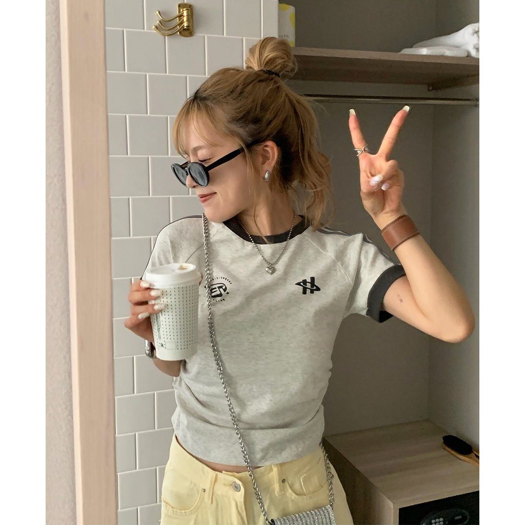 CFIERCE 渦柄付きTシャツ　Minji着用　平成　Y2K 価格相談× BAJA 半袖 Tシャツ ニコちゃん スマイル マーク Y2K