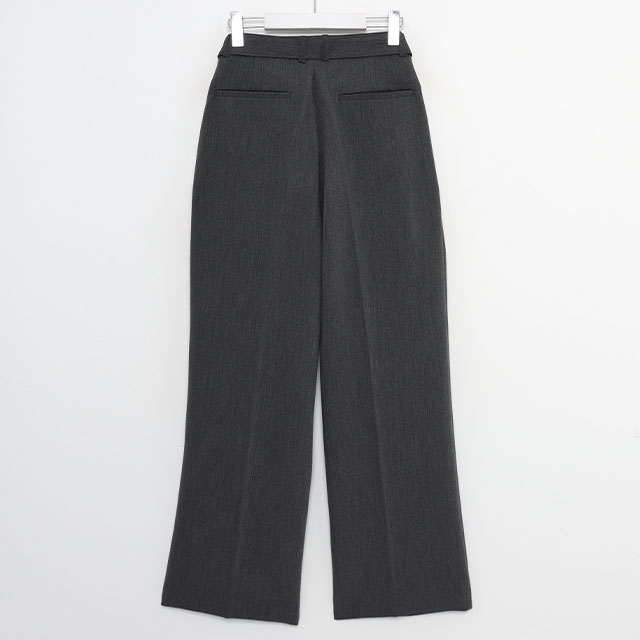 romogrey belt two pintuck slacks | ファッション通販サイト NUGU