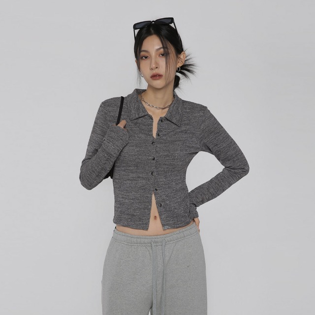 [original] ニクシュボタンカラーTシャツ