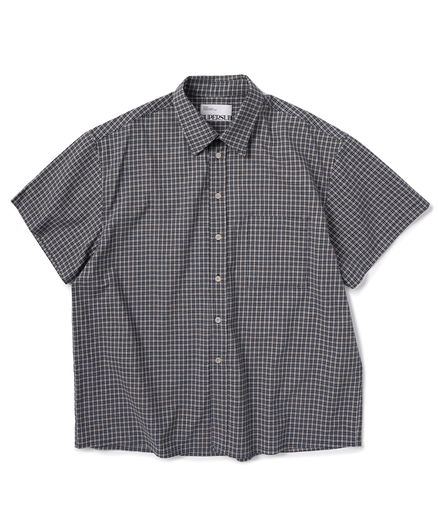 ☆F.ILLUMINATE☆ Overfit forest check shirt black Overfit Forest Check Shirt-Black - filluminate | 60% - Asian