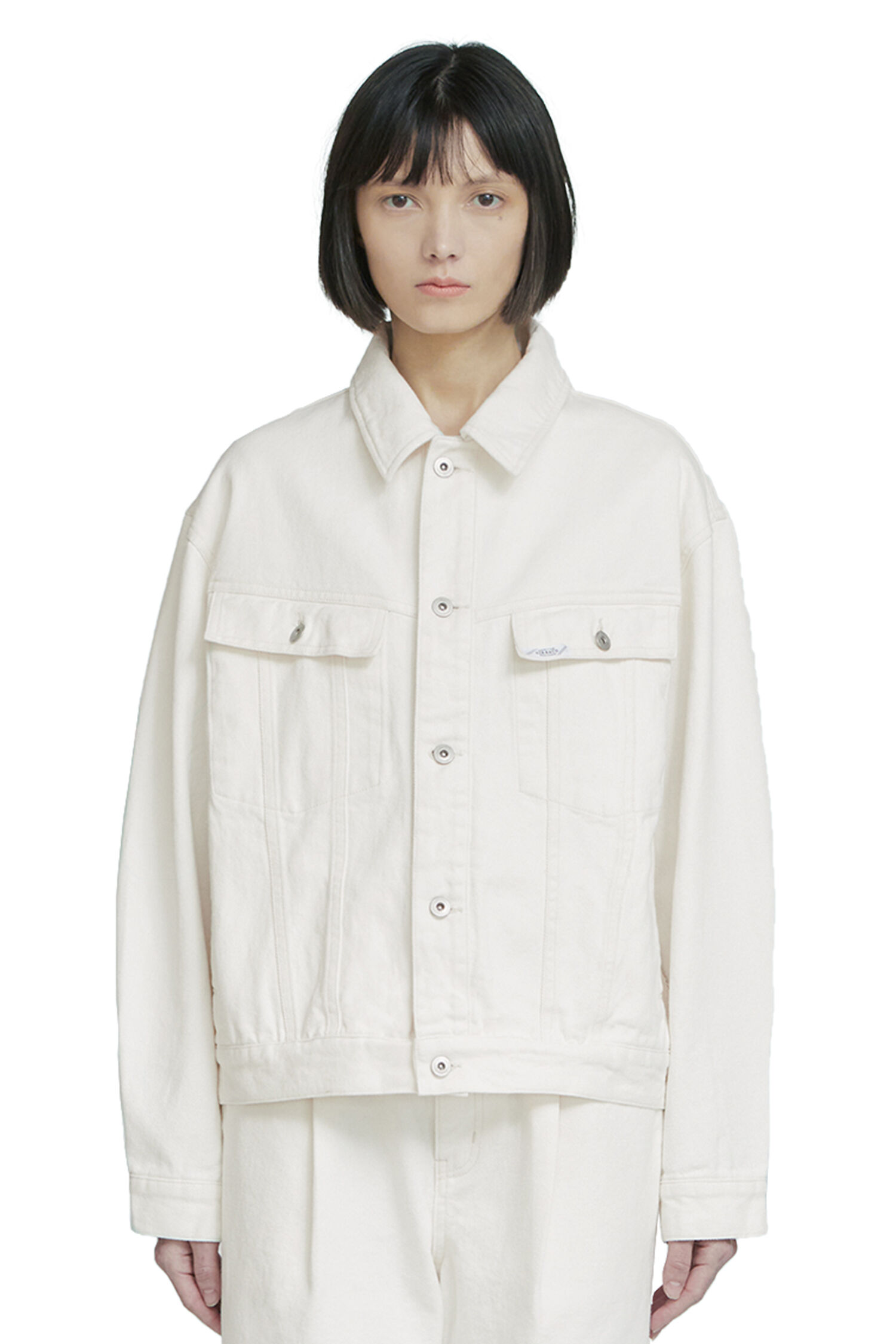 MFG X BROWNYARD DENIM TRUCKER JACKET ECRU