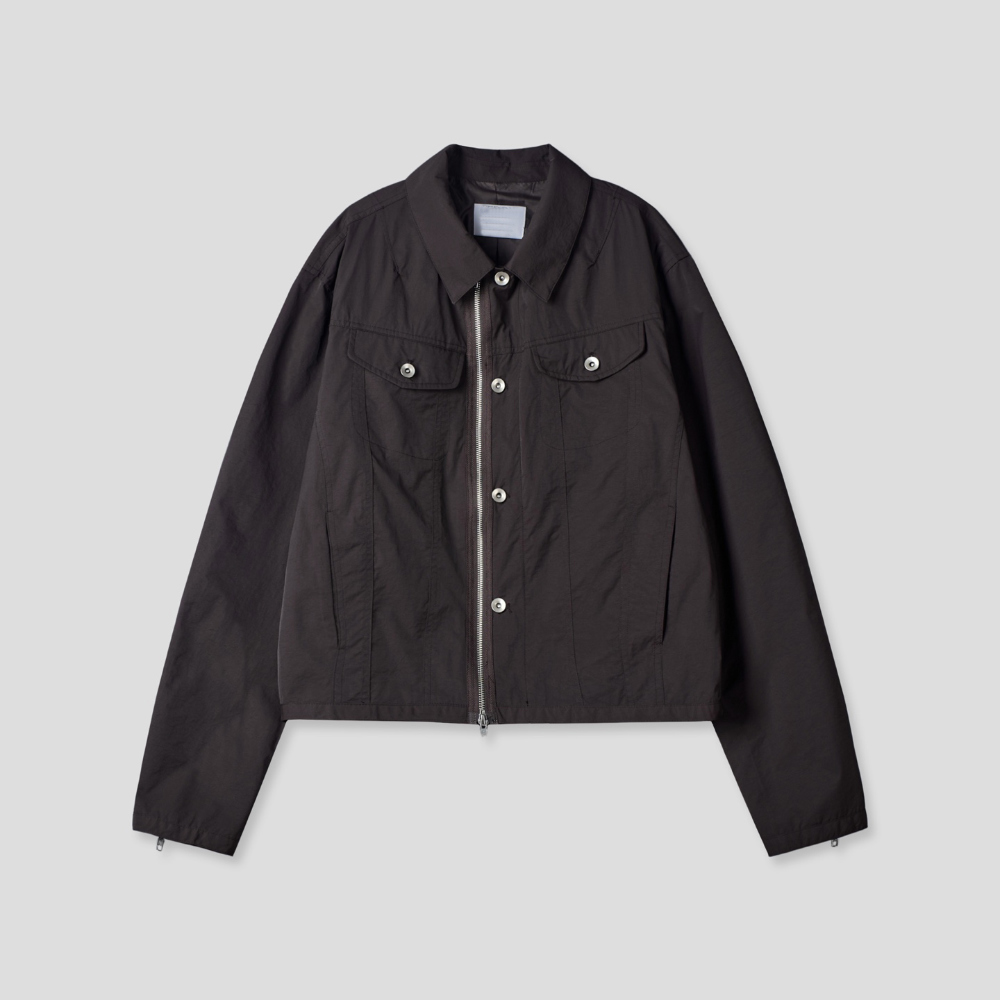 ANTHOLOGY TRUCKER JACKET ナイロン　トラッカージャケット 80s euro Faded Black Hemp fabric Trucker Jacket 🌿🌿🌿 80
