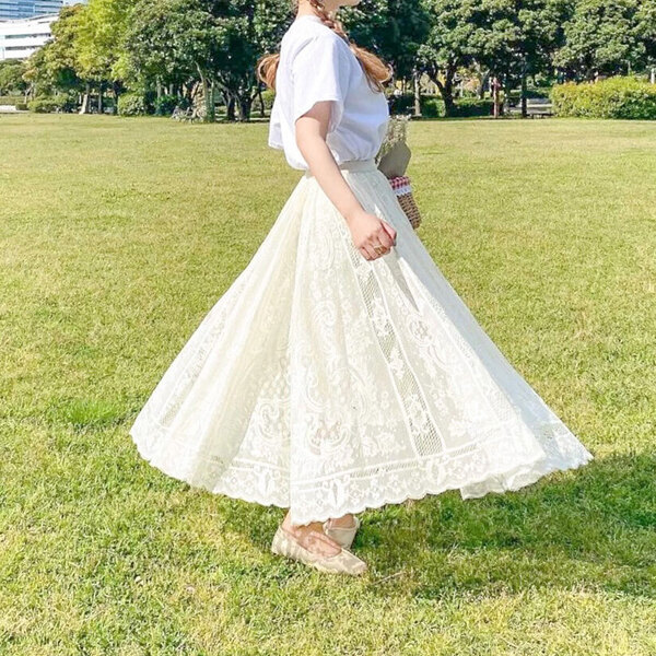 即納】アンティークレーススカート | ファッション通販サイト NUGU