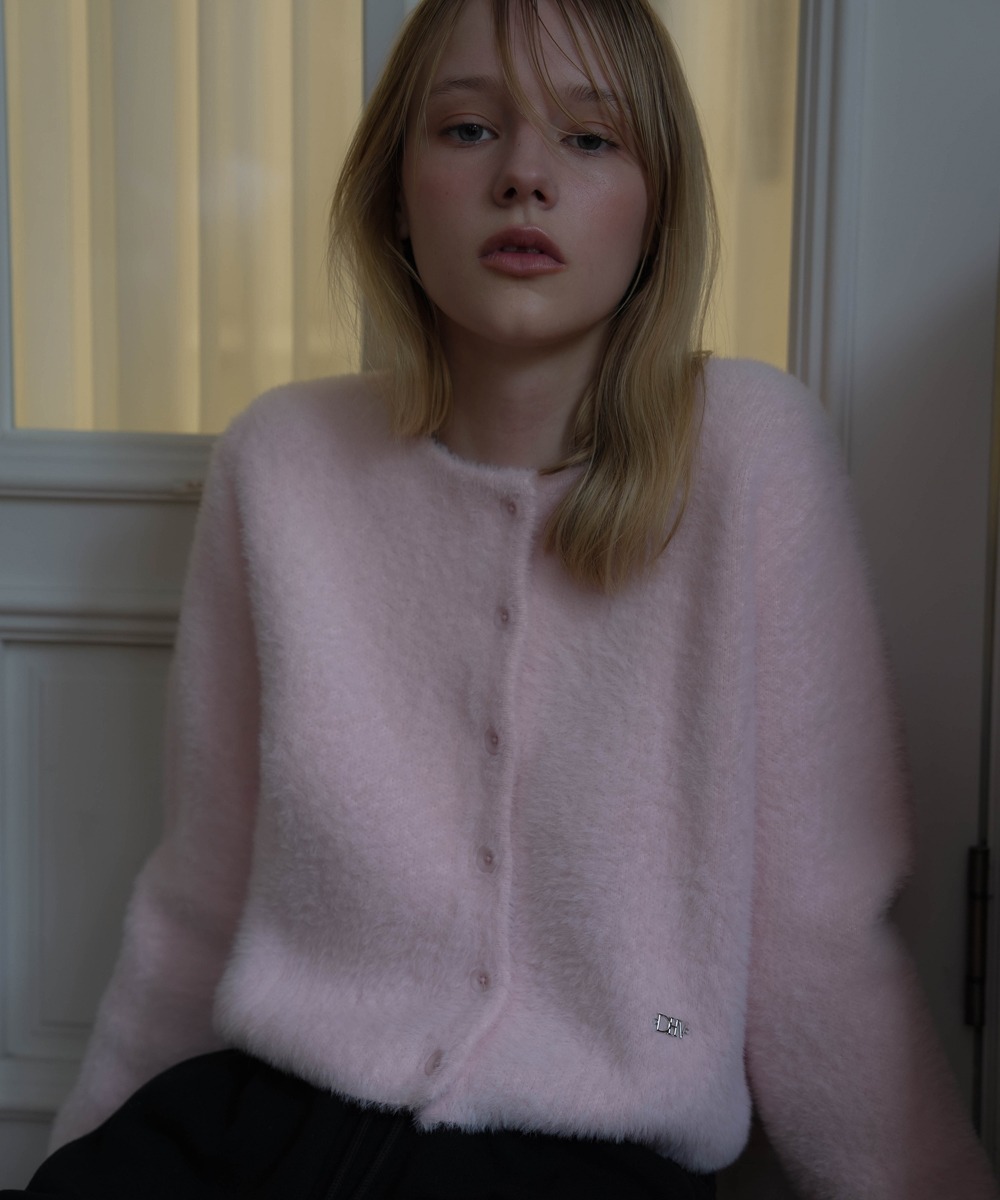 Soft Fur Cardigan [Pink]