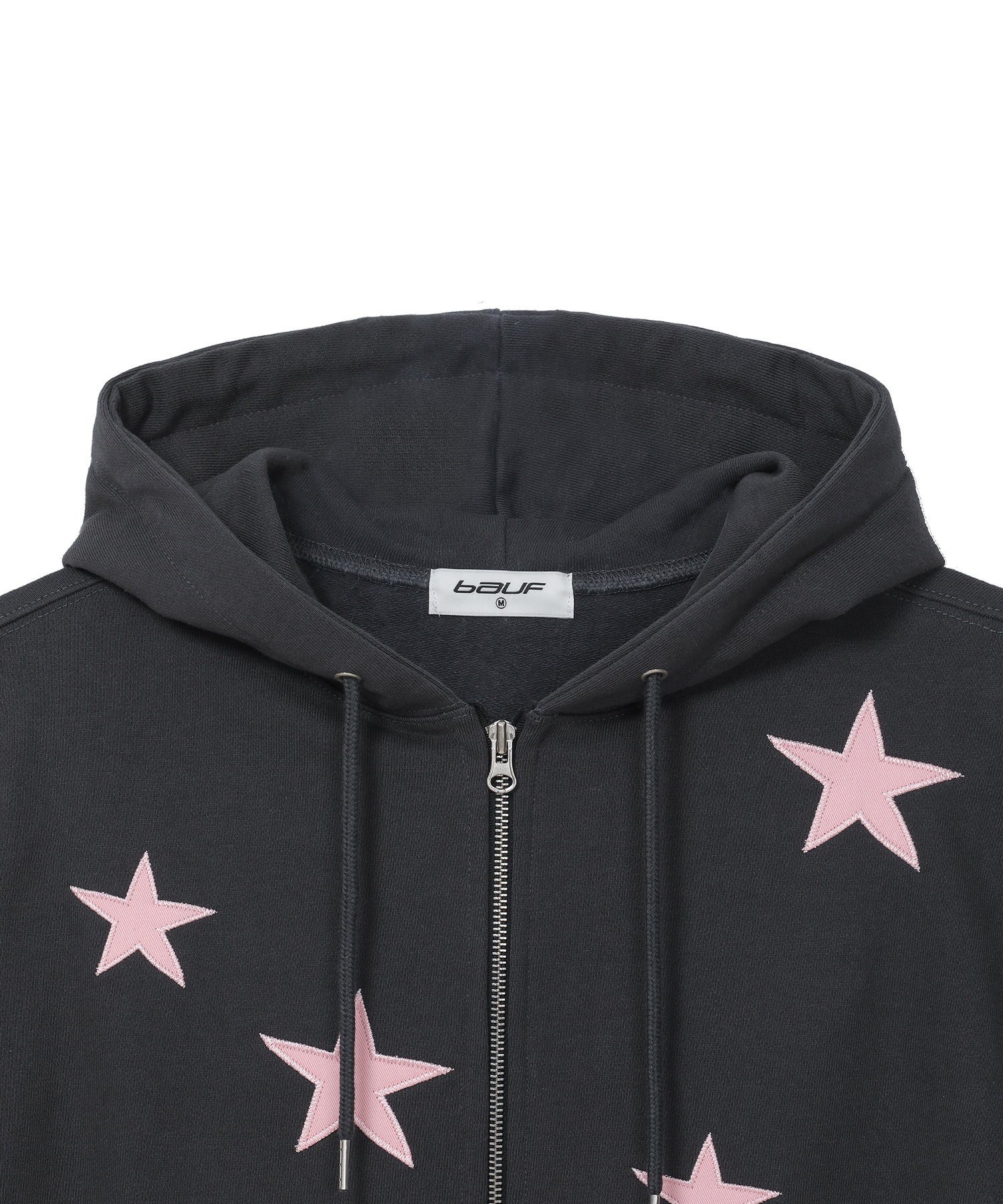 【ほぼ未使用】ネイビーハーフジップパーカー ◇BAUF Star Symbol Hooded Zip-Up/3色◇ (BAUF/パーカー