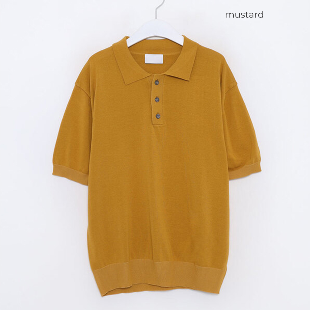新品タグ付 セオリー 定価3万9千 現行 リネン メッシュ編み ポロニット タン 透かし編みニットシャツ（ニット/セーター） | tk.TAKEO KIKUCHI