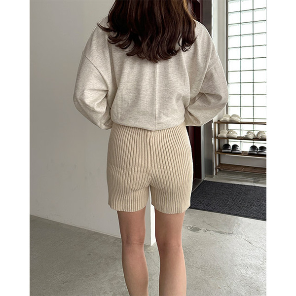 JUEMI レディース ニット ショートパンツ 2枚セット サイズ フリー JUEMI レディース ニット ショートパンツ 2枚セット サイズ