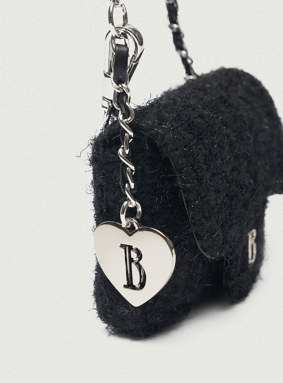 Black Tweed Chain Belt Mini Bag | ファッション通販サイト NUGU Black Tweed Chain Belt Mini Bag | ファッション通販サイト NUGU