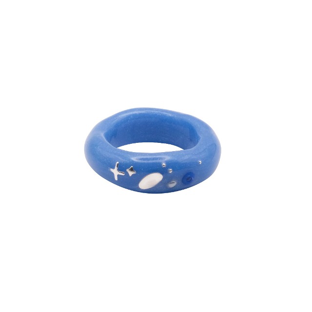 [韓国人気ジュエリー] nff Oval Point Ring Blue 韓国人気ジュエリー] nff Oval Point Ring Blue (nff/指輪