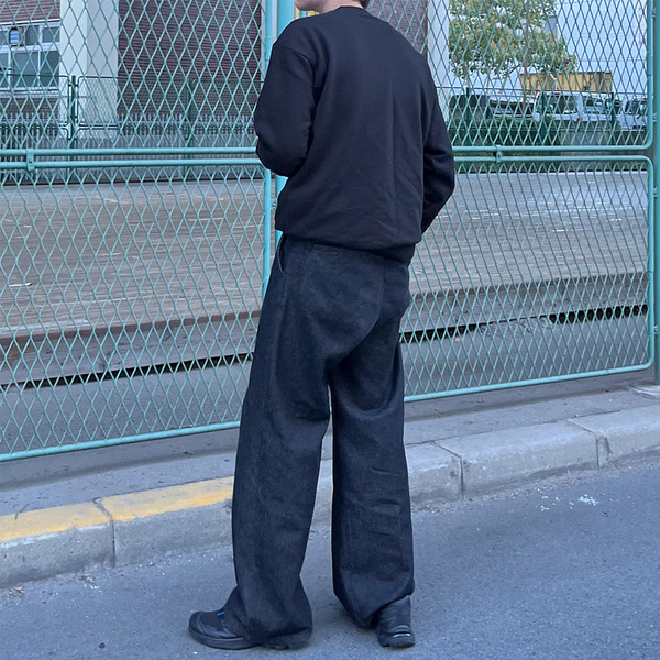 デニム2タック入りワイドパンツ | ファッション通販サイト NUGU