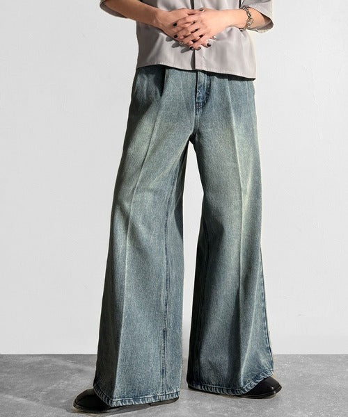 EGONlab ダークグレー フレアデニム 44 EGONlab ダークグレー フレアデニム 44 EGONlab ダークグレー フレア