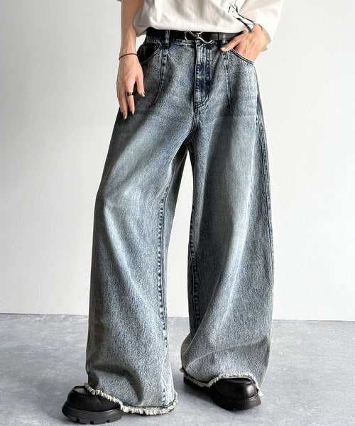 MM6 ワイドデニム　コーティング　加工　ラメ MM6 ワイドデニム コーティング 加工 ラメ MM⑥ Maison Margiela [MM6