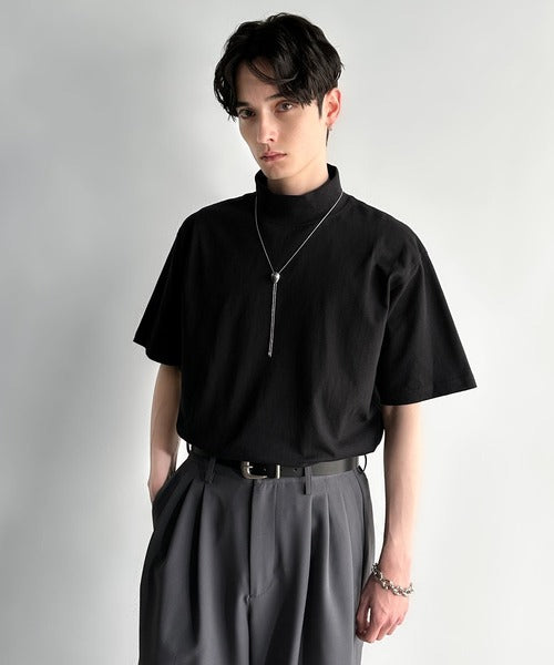 ありそうでない。」綿100％ハイネック半袖Tシャツ／High Neck Short